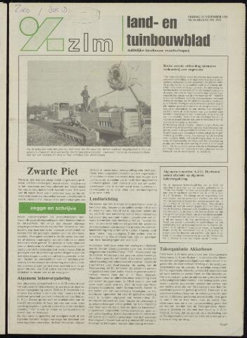Zeeuwsch landbouwblad ... ZLM land- en tuinbouwblad 1986-11-21