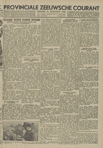 Provinciale Zeeuwse Courant 1943-08-31