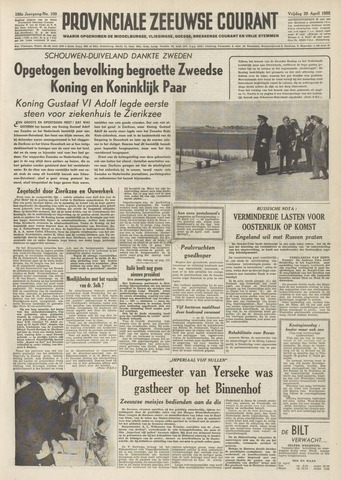 Provinciale Zeeuwse Courant 1955-04-29