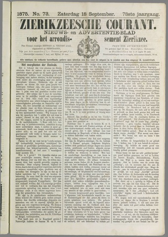 Zierikzeesche Courant 1875-09-18