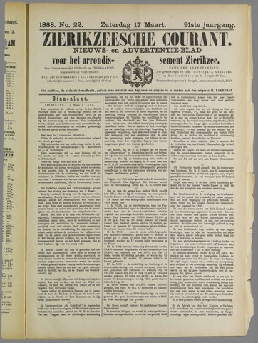 Zierikzeesche Courant 1888-03-17