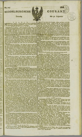 Middelburgsche Courant 1816-08-31
