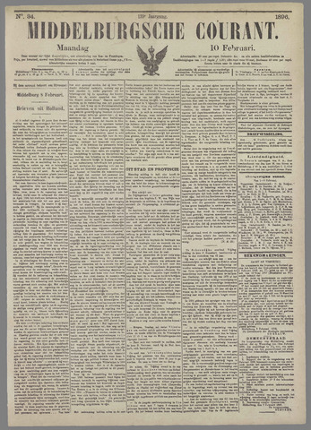 Middelburgsche Courant 1896-02-10