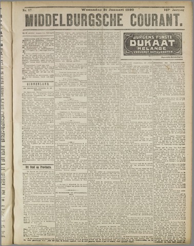 Middelburgsche Courant 1920-01-21