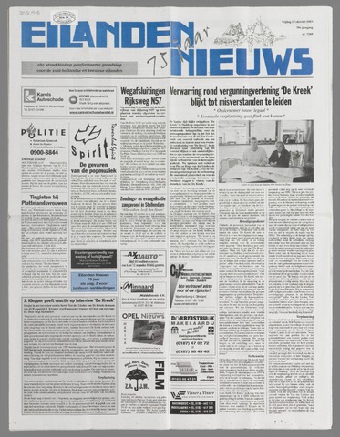 Eilanden-nieuws. Christelijk streekblad op gereformeerde grondslag 2003-10-17