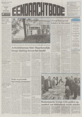 Eendrachtbode /Mededeelingenblad voor het eiland Tholen 2000-11-02