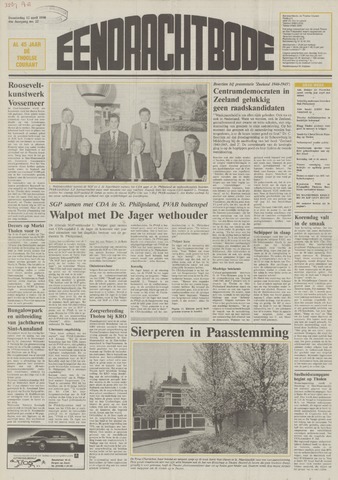 Eendrachtbode /Mededeelingenblad voor het eiland Tholen 1990-04-12