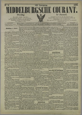 Middelburgsche Courant 1892-01-12