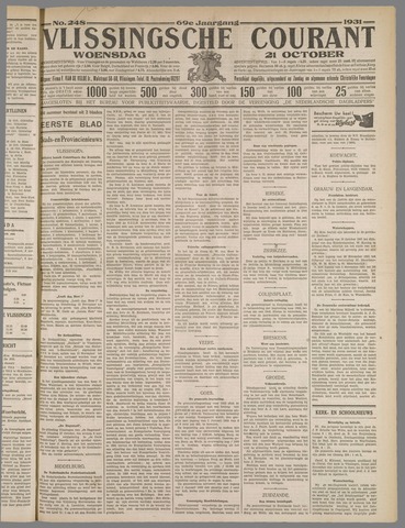 Vlissingse Courant 1931-10-21