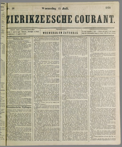 Zierikzeesche Courant 1870-07-13