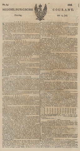Middelburgsche Courant 1816-07-13