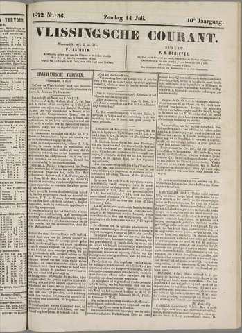 Vlissingse Courant 1872-07-14