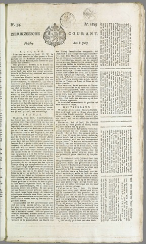Zierikzeesche Courant 1825-07-08