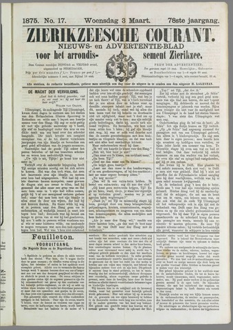 Zierikzeesche Courant 1875-03-03
