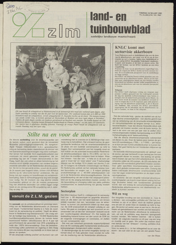 Zeeuwsch landbouwblad ... ZLM land- en tuinbouwblad 1989-03-24