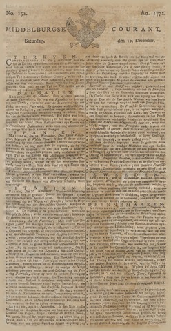 Middelburgsche Courant 1772-12-19
