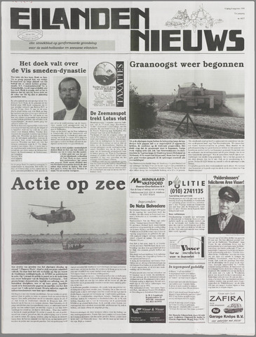 Eilanden-nieuws. Christelijk streekblad op gereformeerde grondslag 1999-08-06