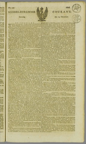 Middelburgsche Courant 1816-12-14