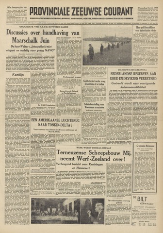Provinciale Zeeuwse Courant 1954-06-02