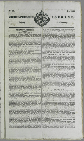 Zierikzeesche Courant 1838-02-02