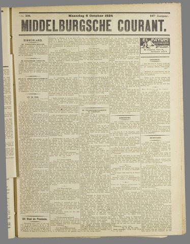Middelburgsche Courant 1924-10-06