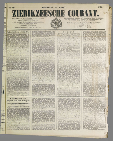 Zierikzeesche Courant 1871-03-08