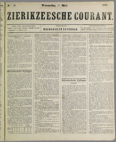 Zierikzeesche Courant 1870-05-11