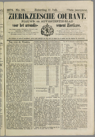 Zierikzeesche Courant 1874-07-11