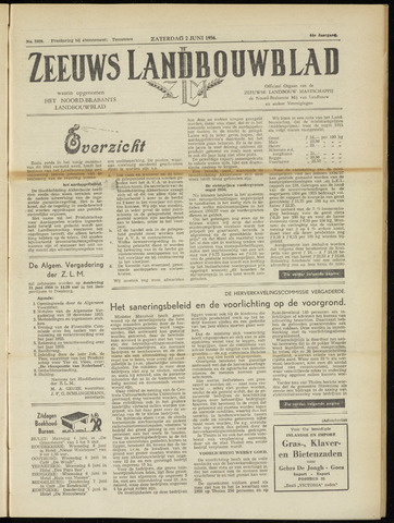 Zeeuwsch landbouwblad ... ZLM land- en tuinbouwblad 1956-06-02