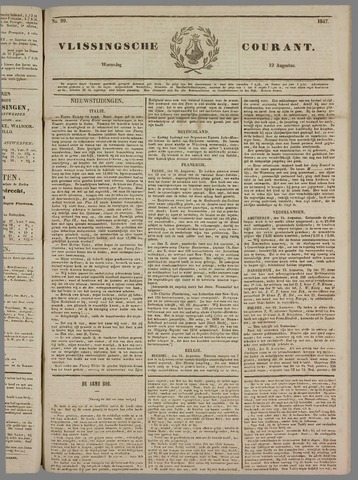 Vlissingse Courant 1847-08-19