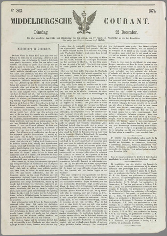 Middelburgsche Courant 1874-12-22