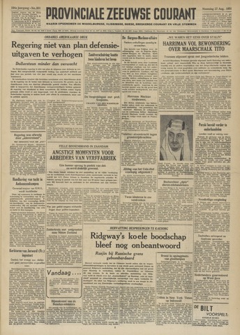 Provinciale Zeeuwse Courant 1951-08-27