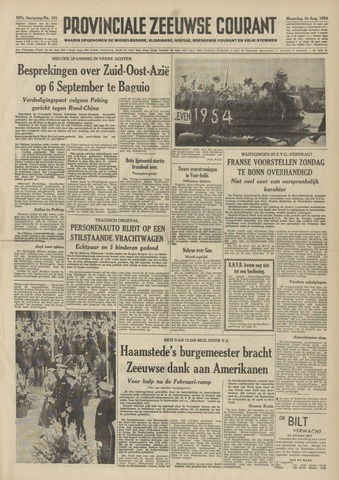 Provinciale Zeeuwse Courant 1954-08-16
