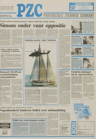 Provinciale Zeeuwse Courant 1992-03-31