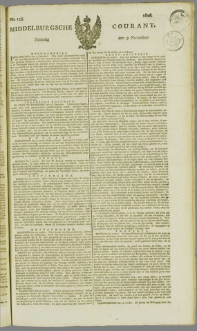 Middelburgsche Courant 1816-11-09
