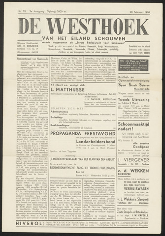 Schouwen's Badcourant 1936-02-28