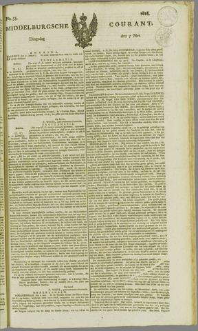 Middelburgsche Courant 1816-05-07