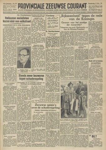 Provinciale Zeeuwse Courant 1948-02-05