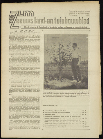 Zeeuwsch landbouwblad ... ZLM land- en tuinbouwblad 1967-08-25