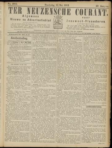 Ter Neuzensche Courant / Neuzensche Courant / (Algemeen) nieuws en advertentieblad voor Zeeuwsch-Vlaanderen 1913-05-15