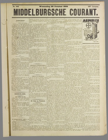Middelburgsche Courant 1924-10-29