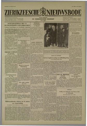 Zierikzeesche Nieuwsbode 1957-01-28