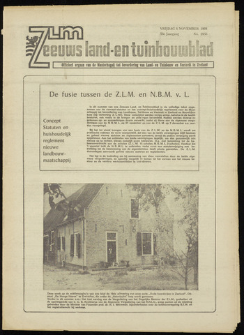 Zeeuwsch landbouwblad ... ZLM land- en tuinbouwblad 1968-11-08