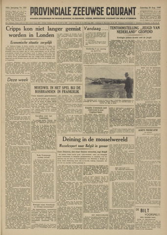 Provinciale Zeeuwse Courant 1949-08-20