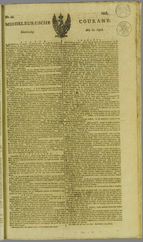 Middelburgsche Courant 1816-04-11