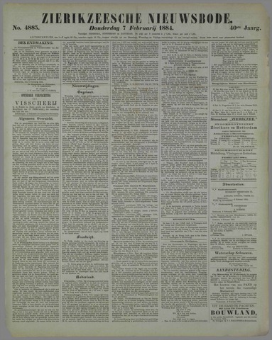 Zierikzeesche Nieuwsbode 1884-02-07