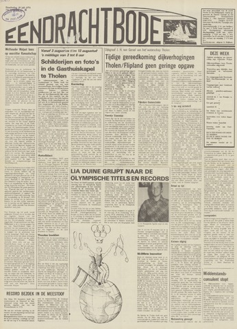 Eendrachtbode /Mededeelingenblad voor het eiland Tholen 1976-07-29
