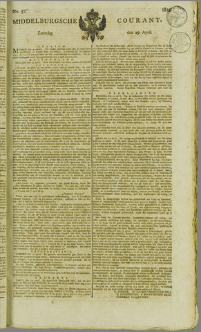 Middelburgsche Courant 1815-04-29