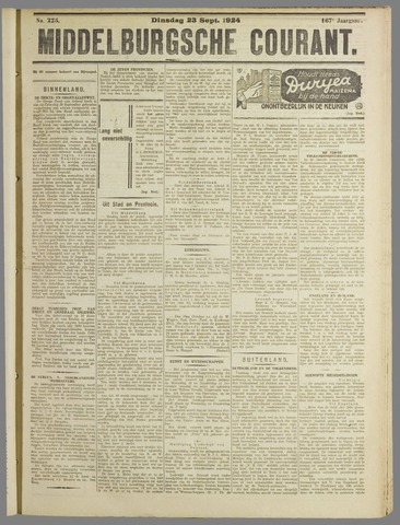 Middelburgsche Courant 1924-09-23