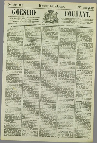 Goessche Courant 1911-02-14